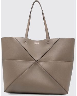 Loewe Borsa Tote Grande Puzzle Fold - Grigio