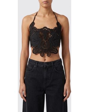 Blumarine Cropped Top - Black