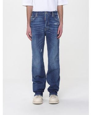 DSquared² Stretch Denim Straight Jeans - Blue