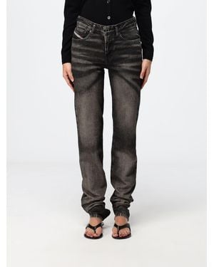 DIESEL D-Heel High-Waisted Straight Jeans - Black