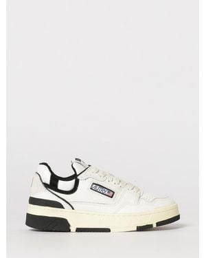 Autry Sneakers Clc En Cuir Et Mesh - Blanc