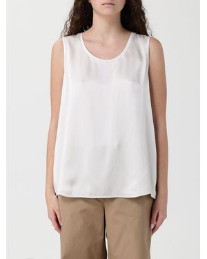 Max Mara Basic Satin Top - White
