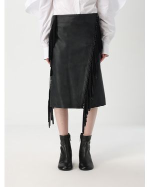 Stella McCartney Alter Mat Faux Leather Midi Skirt - Black
