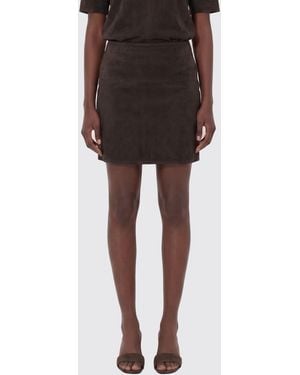 Loulou de Saison Suede Mini Skirt - Black