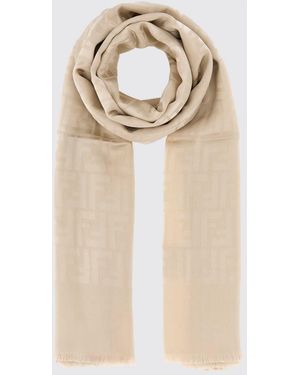 Fendi Silk Scarf - Natural