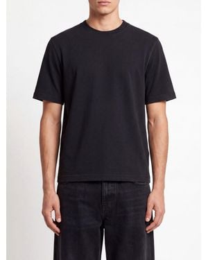 Golden Goose Tone-On-Tone Logo Cotton Crewneck T-Shirt - Black