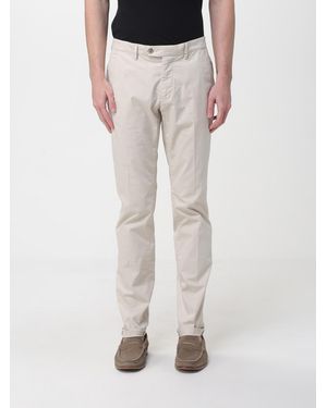 Mason's Cotton Stretch Chino Trousers - White