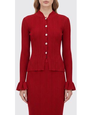 Self-Portrait Cardigan - Rosso