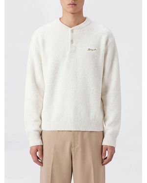 Axel Arigato Jersey De Cuello Redondo De Mezcla De Algodón Con Logo Bordado En El Pecho - Blanco