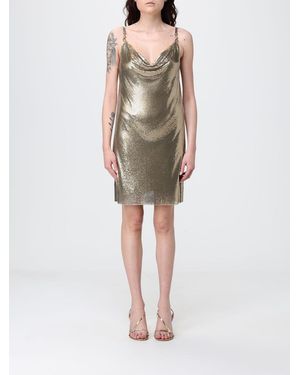 Versace Minivestido De Malla Metálica - Neutro