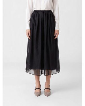 Brunello Cucinelli Flared Skirt - Black