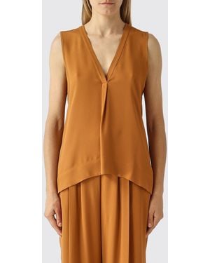 Maliparmi Silk Blend Blouse - Brown