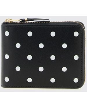 Comme des Garçons Comme Des GarÇ Ons Polka Dot Leather Wallet - White