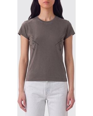 Jean Paul Gaultier Organic Cotton Printed T-Shirts - Grey