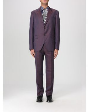 Etro Single-Breasted Suit - Purple