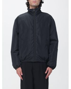 Saint Laurent Cassandre Relaxed Fit Technical Fabric Bomber Jacket With Ysl Logo - Blue