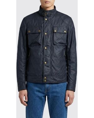 Belstaff Racemaster Waxed Cotton Jacket - Blue