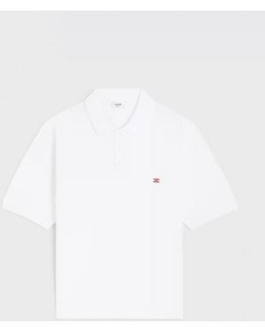 Celine Classic Cotton Polo Shirt - White