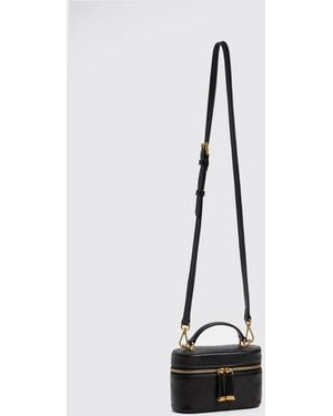 Twinset Smooth Leather Mini Handbag With Removable Strap - White