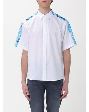 Versace Jeans Couture Cotton Shirt With Baroque Print - White