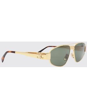 Celine Metal Sunglasses With Double Bridge - Metallic