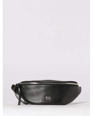 Pinko Riñonera Pequeña De Piel New Biker - Gris