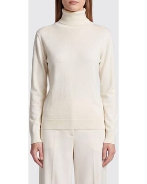 P.A.R.O.S.H. P.A.R.O.S.H. Long-Sleeved Wool Turtleneck Sweater - Natural