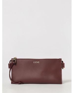 Loewe Joya Nappa Pouch - Purple