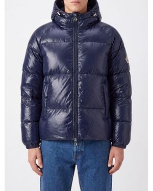 Pyrenex Kapuzen-Daunenjacke Aus Wasserabweisendem Technischem Nylon - Blau