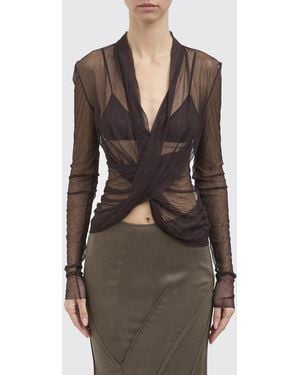 Yehuafan Polyamide Top - Brown