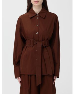 Pinko Cheryl Cotton Shirt Jacket - Brown