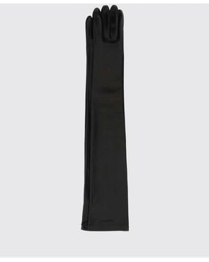 Balenciaga Long Leather Gloves - Black
