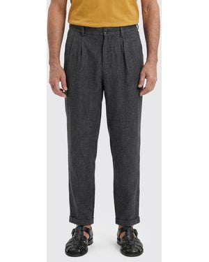 Barena Linen Blend Chino Trousers - Blue