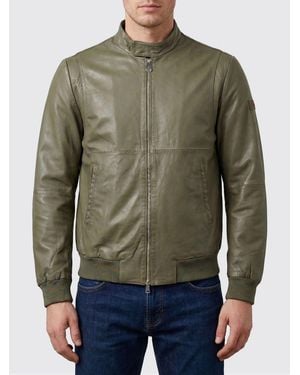 Peuterey Leather Bomber - Green