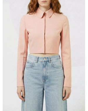 Alberta Ferretti Wool Blend Crop Jacket - Blue