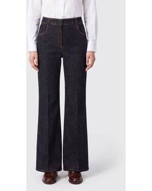 Brunello Cucinelli Mid-Rise Flared Jeans - Blue