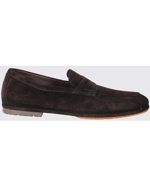 Santoni Suede Loafers - White