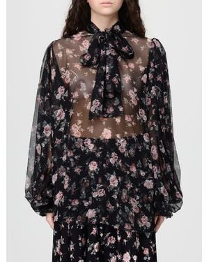 Dolce & Gabbana Dolce &Amp Gabbana Floral Silk Dress - Black