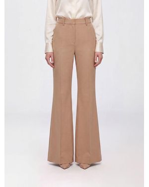 Sportmax Pantalón Acampanado De Lana Virgen Con Talle Alto Y Cierre Oculto - Neutro