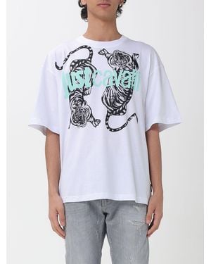Just Cavalli Cotton T-Shirt With Logo - White