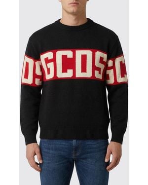 Gcds Cotton Logo Knit Jumper - Red