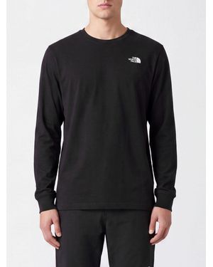 The North Face Long-Sleeved Cotton-Blend T-Shirt With Embroidered Logo - Black