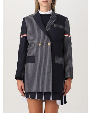 Thom Browne Blazer Patchwork - Grigio
