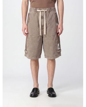 Maison Mihara Yasuhiro Denim Cargo Shorts With A Drawstring Waistband - Natural