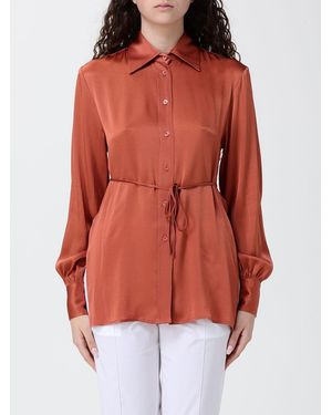 Semicouture Classic Satin Shirt - Red