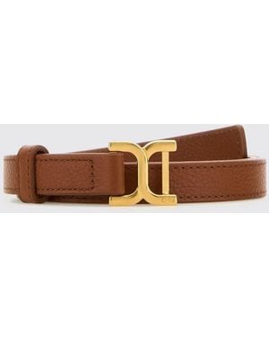 Chloé Chlo&Eacute Grained Leather Marcie Belt - Brown