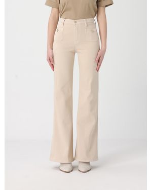 7 For All Mankind Stretch Cotton Pants - Natural