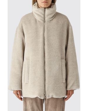 Max Mara Arancio Reversible Funnel-Neck Jacket - Natural
