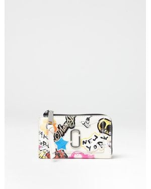 Marc Jacobs Sticker Snapshot Compact Wallet - White