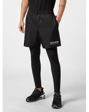 Philipp Plein Skinny Fit Stretch Technical Fabric Track Trousers - Black